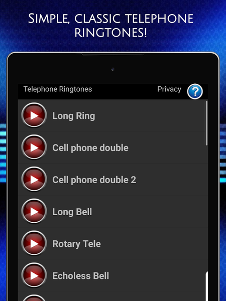 Telephone Ringtones - عکس برنامه موبایلی اندروید
