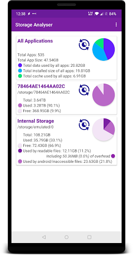 Storage Analyzer - عکس برنامه موبایلی اندروید