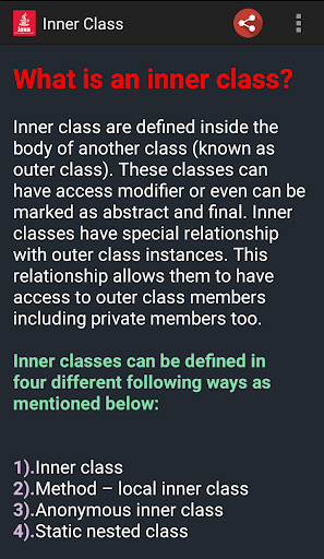 Java Programming - Image screenshot of android app