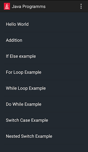 Java Programming - Image screenshot of android app