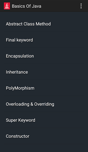 Java Programming - Image screenshot of android app