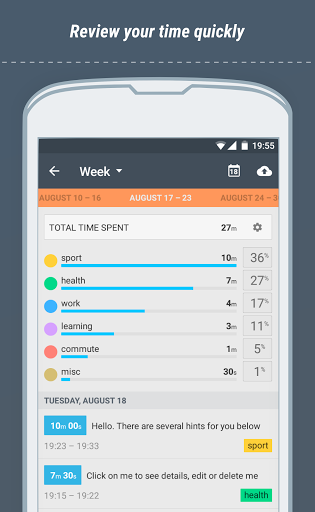 Time Meter Time Sheet - Image screenshot of android app