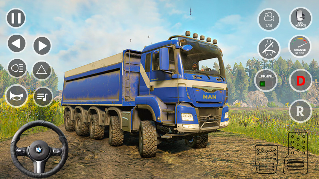 Mud Truck Simulator 2023 - Gameplay image of android game