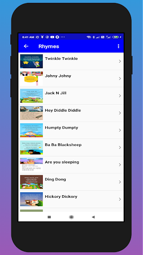 Rhymes in English for Kids - عکس برنامه موبایلی اندروید