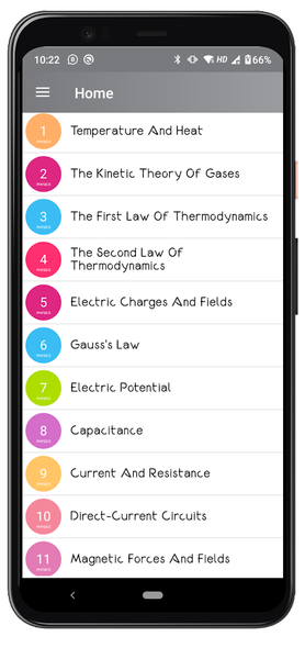 UNIVERSITY PHYSICS VOLUME 2 - Image screenshot of android app