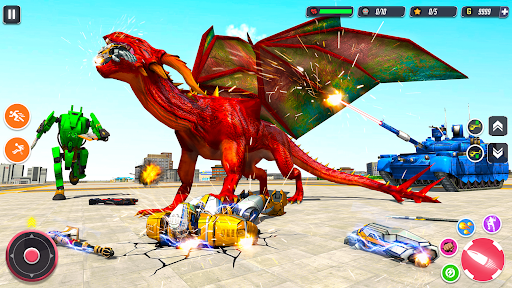 Dragon Robot Transform War - عکس بازی موبایلی اندروید