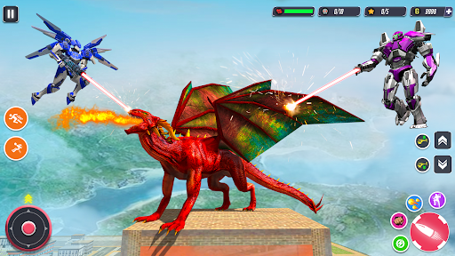 Dragon Robot Transform War - عکس بازی موبایلی اندروید