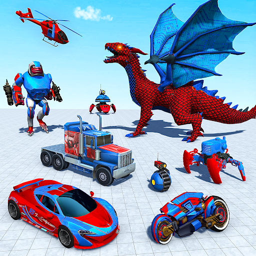 Dragon Robot Transform War - Gameplay image of android game