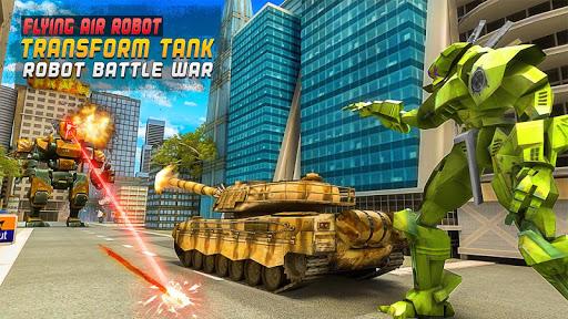 Flying Air Robot Transform Tank Robot Battle War - عکس بازی موبایلی اندروید