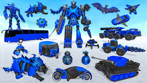 Flying Tiger Robot Car Games - Gameplay image of android game