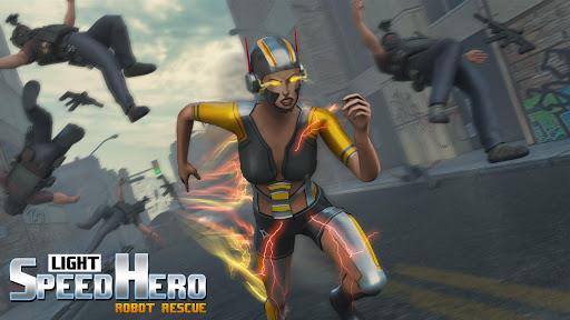 Light Speed Hero Robot Crime City - Image screenshot of android app