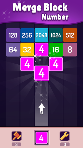 Merge Number : ۲۰۴۸ Puzzle Gam - عکس بازی موبایلی اندروید