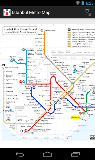 Istanbul Metro Map - عکس برنامه موبایلی اندروید