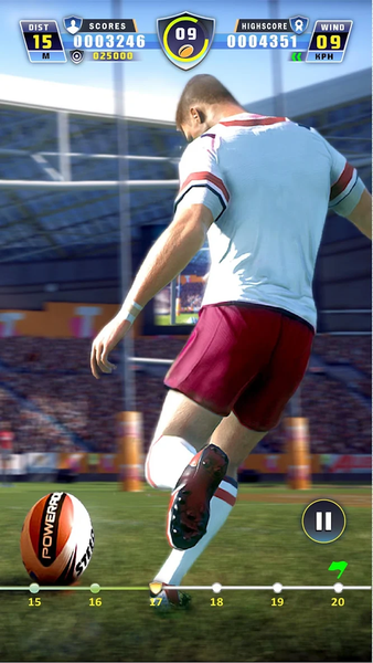 World Rugby Goal Kicker 3D: Ch - Gameplay image of android game