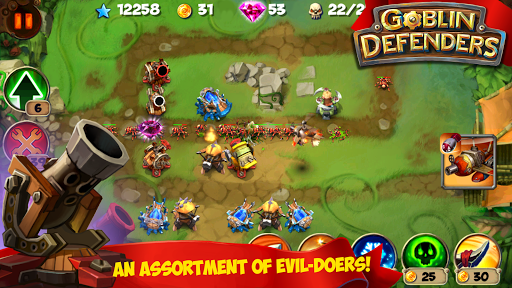 TD: Goblin Defenders - Towers Rush - Gameplay image of android game
