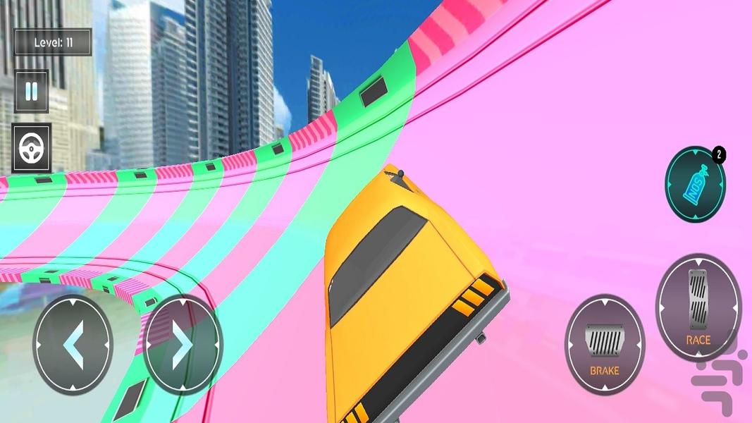 رمپ شیرین کاری ماشین - عکس بازی موبایلی اندروید