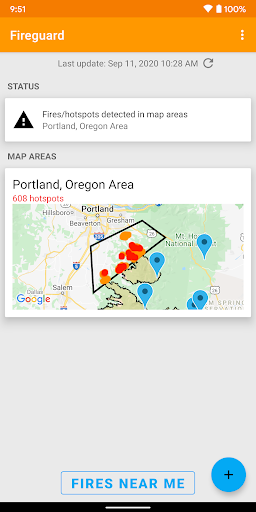 Fireguard Wildfire Tracker - عکس برنامه موبایلی اندروید