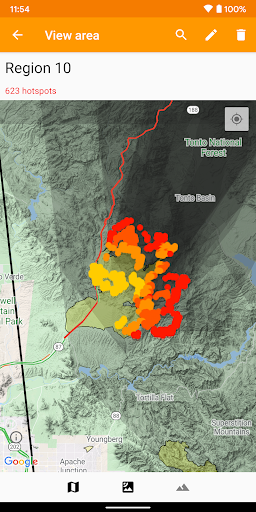 Fireguard Wildfire Tracker - Image screenshot of android app