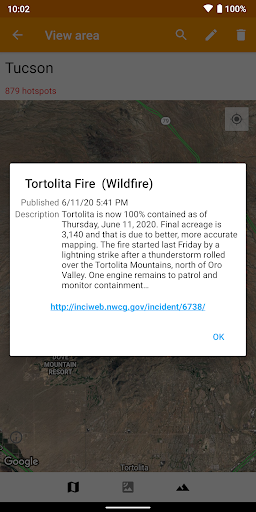 Fireguard Wildfire Tracker - عکس برنامه موبایلی اندروید