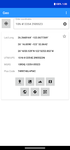 Geo: Convert GPS Coordinates - Image screenshot of android app