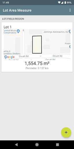 Lot Area Calculator - عکس برنامه موبایلی اندروید