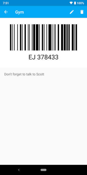 Loyalty Card Wallet - Image screenshot of android app