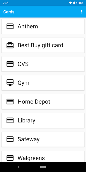 Loyalty Card Wallet - Image screenshot of android app