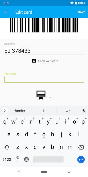 Loyalty Card Wallet - عکس برنامه موبایلی اندروید