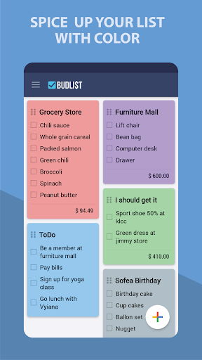 Grocery Shopping List -BudList - Image screenshot of android app
