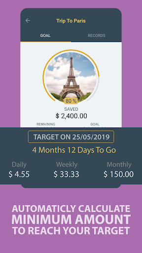 Savings Goal - Image screenshot of android app