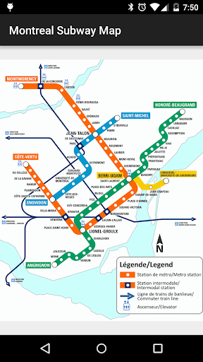 Montreal Subway Map - عکس برنامه موبایلی اندروید