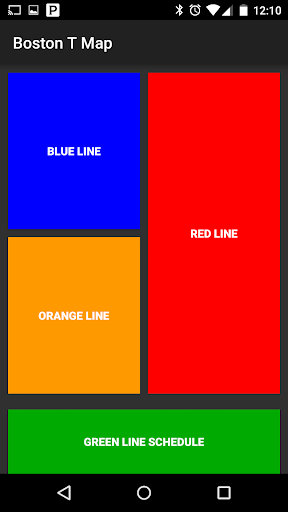 MBTA Boston T Map - Image screenshot of android app