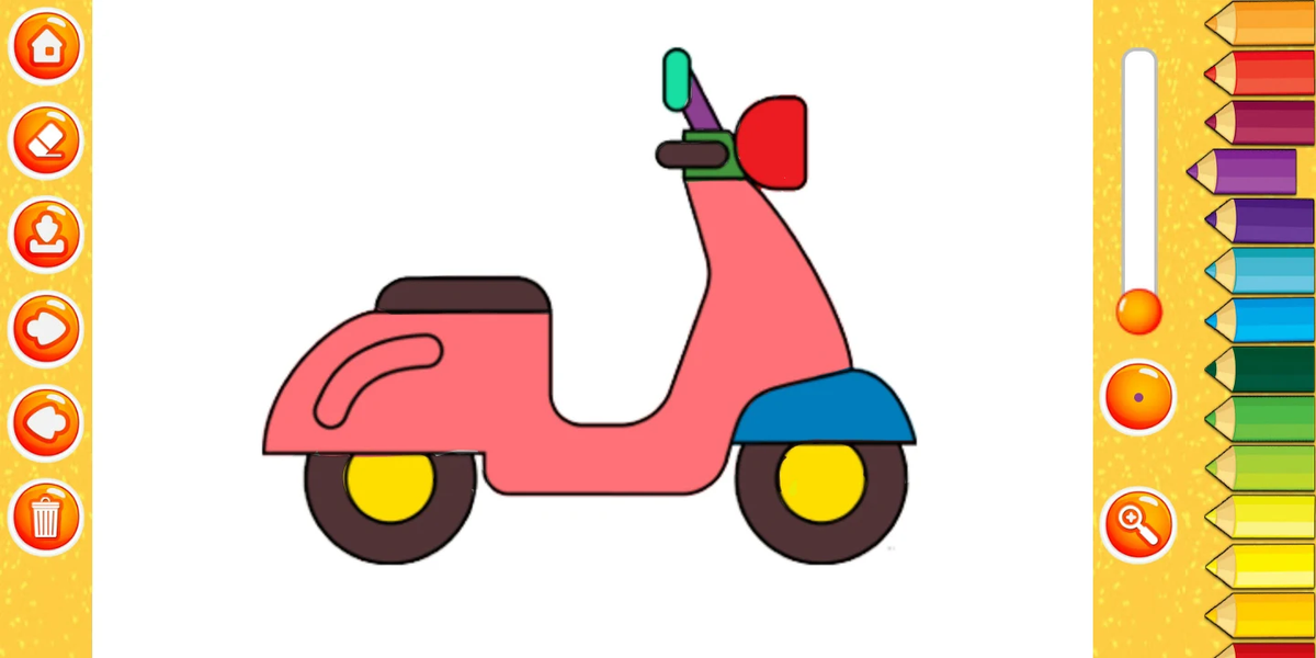 Vehicle Coloring Book For Kids - Image screenshot of android app