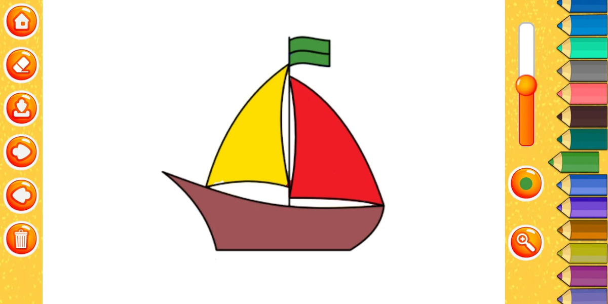 Vehicle Coloring Book For Kids - Image screenshot of android app