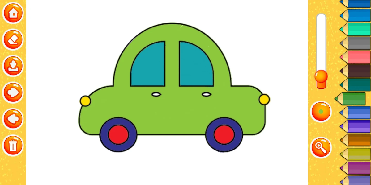 Vehicle Coloring Book For Kids - Image screenshot of android app
