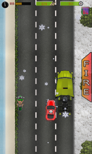 Road Rush Racing riot game - Gameplay image of android game