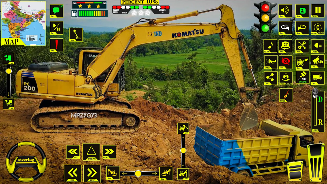 Road Construction Jcb games 3D - Gameplay image of android game