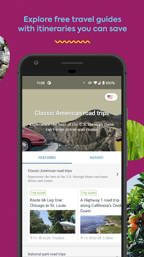Roadtrippers - Trip Planner - عکس برنامه موبایلی اندروید
