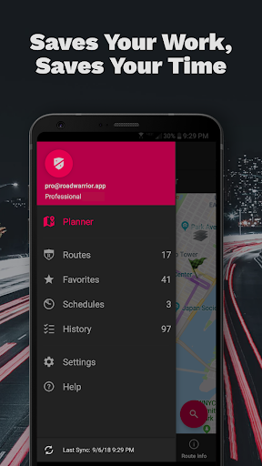 RoadWarrior Route Planner - عکس برنامه موبایلی اندروید