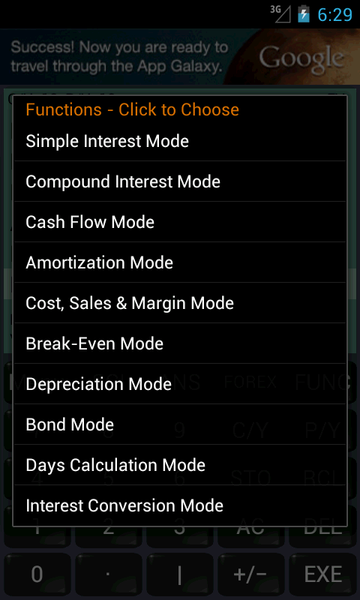 Financial Calculator FincCalc - Image screenshot of android app