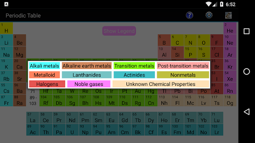 Periodic Table - عکس برنامه موبایلی اندروید