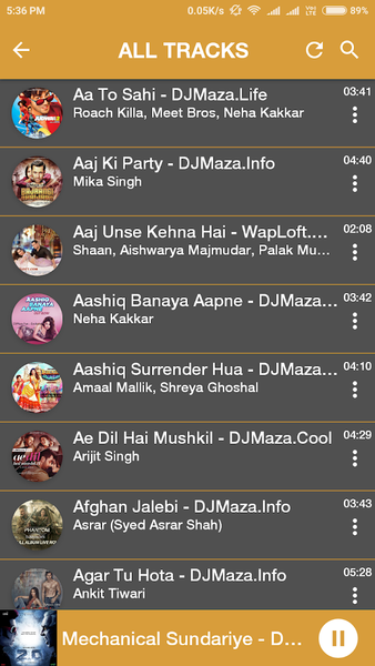 Roar Music Player - عکس برنامه موبایلی اندروید