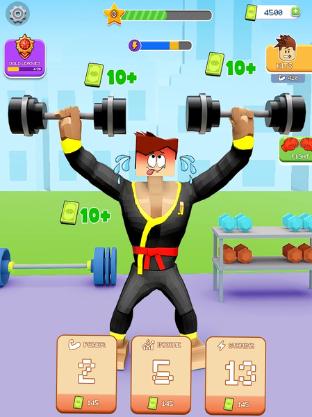 Idle Gym Tycoon: Slap & Run - Gameplay image of android game