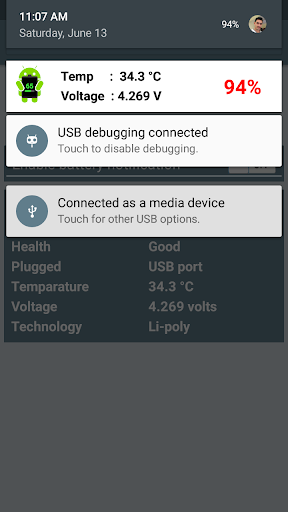 Battery Widget & Info - عکس برنامه موبایلی اندروید