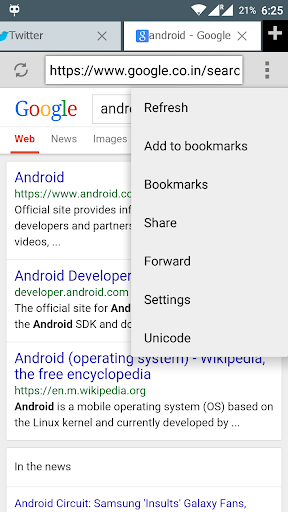 Fast Browser light - Image screenshot of android app