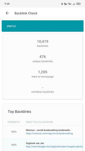 Backlink Checker: SEO, ASO - Image screenshot of android app