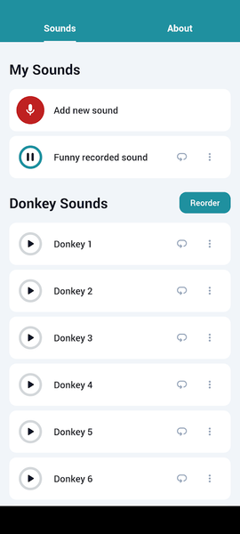 Donkey Sounds - Image screenshot of android app