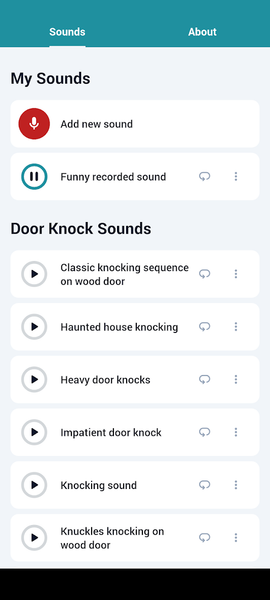 Door Knock Sounds - Image screenshot of android app