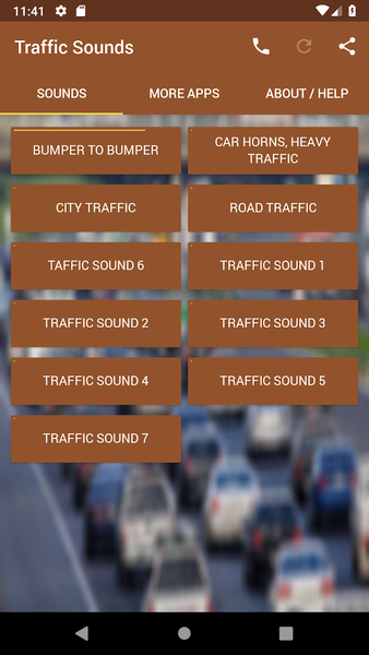 Traffic Sounds - Image screenshot of android app