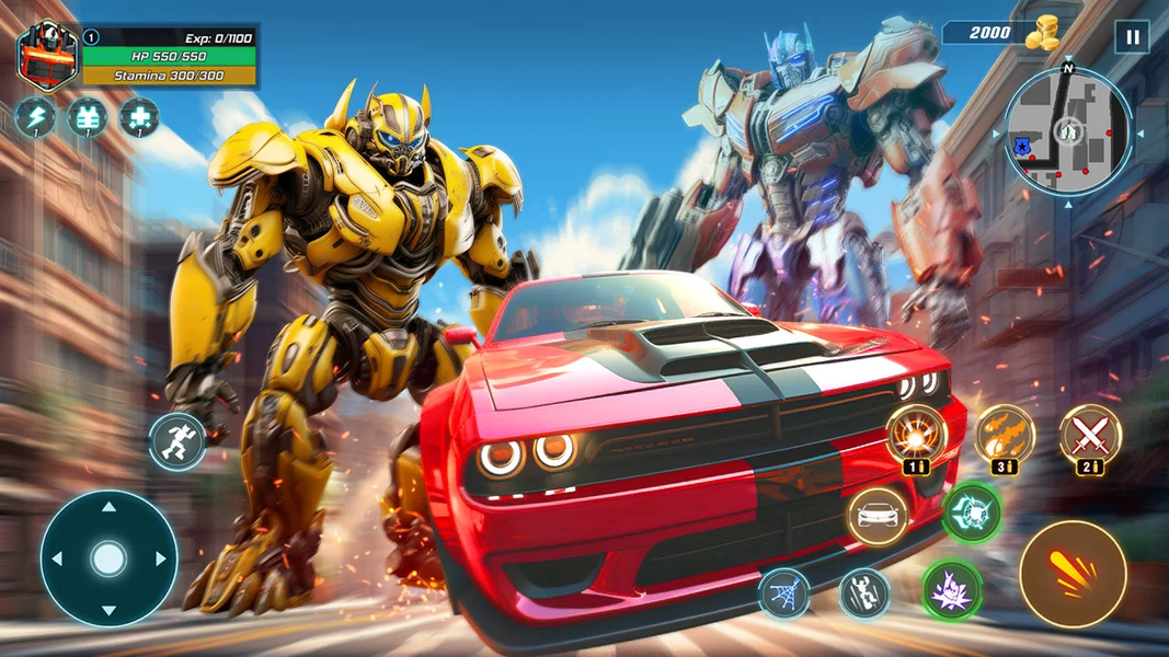 Robot City Car Battle - عکس بازی موبایلی اندروید